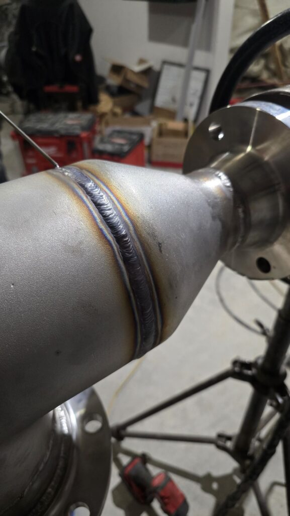 TIG welded stainless steel pipe spool